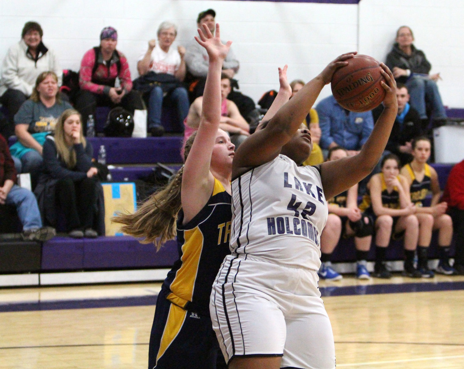 New Auburn at Lake Holcombe girls basketball 2-13-18